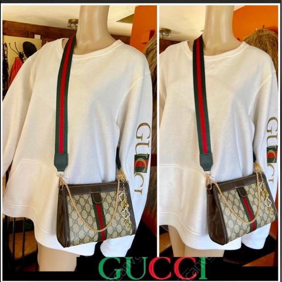 🚫SOLD🚫GUCCI OPHIDIA SUPREME 🔥🌺GorG🌺🔥3/Way Rare Size 9”🌺🔥Super Attractive - Picture 7 of 13
